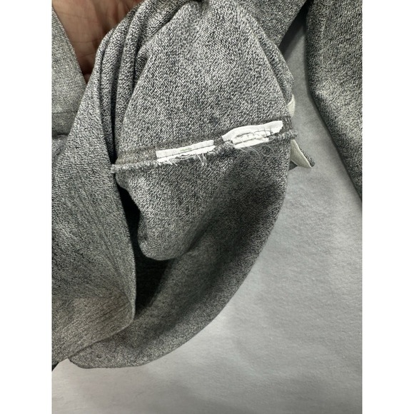 J Crew Sweater Mens Large Gray Oarsman 1/4 Zip Cotton Reimagined Elbow Patch - Picture 7 of 10